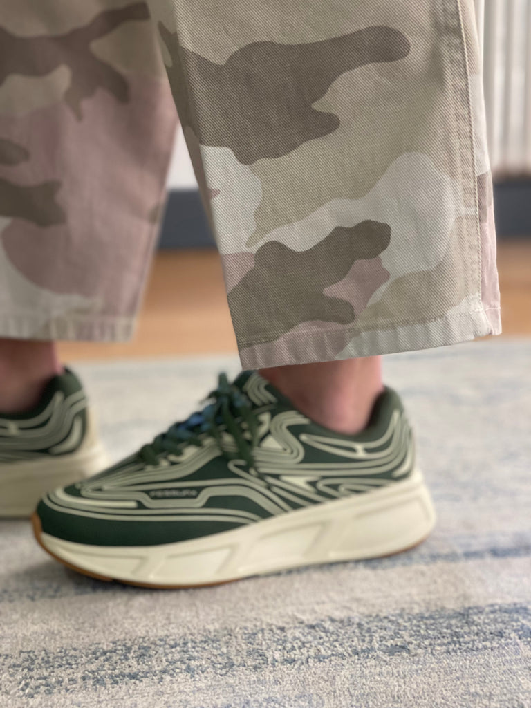 WHITE SAND PANTALONE ELISABETH CAMOUFLAGE