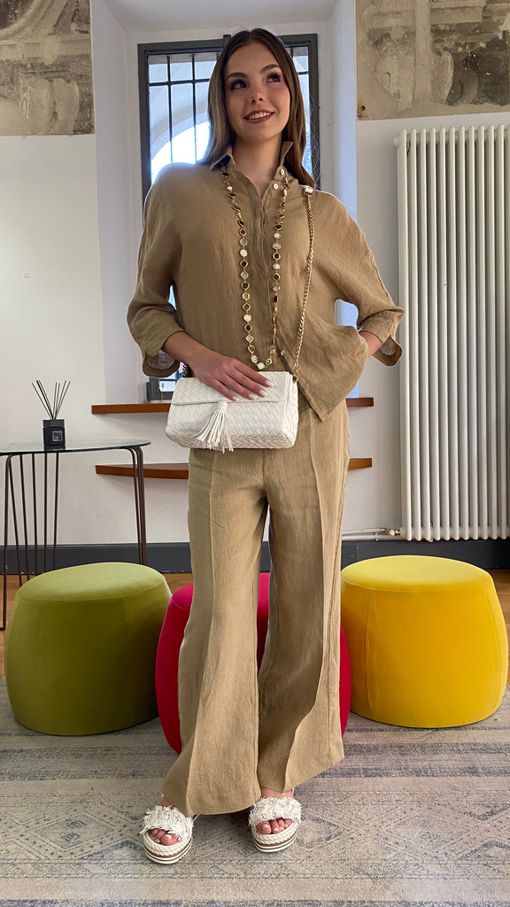 ADELE PANTALONE LINO FRANCESE