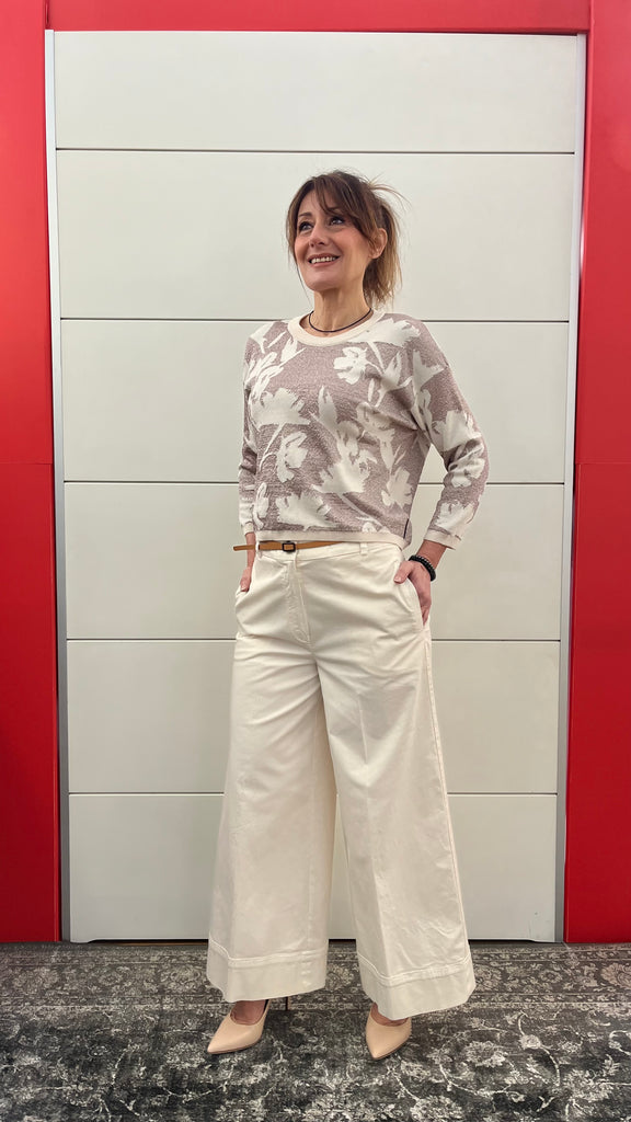 ALESSIA SANTI PANTALONE FRANCESE CROP