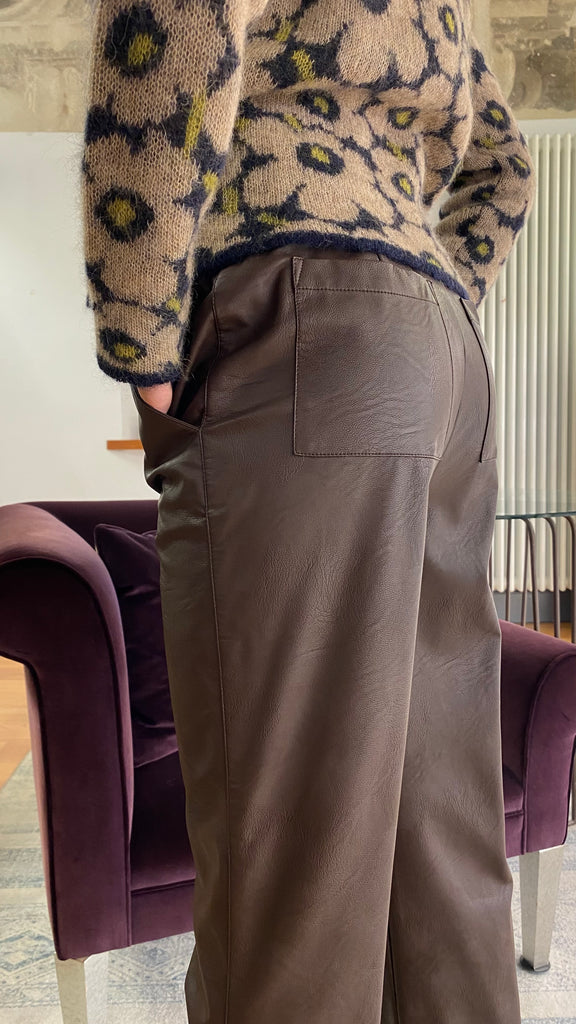 ALESSIA SANTI PANTALONE ECO PELLE