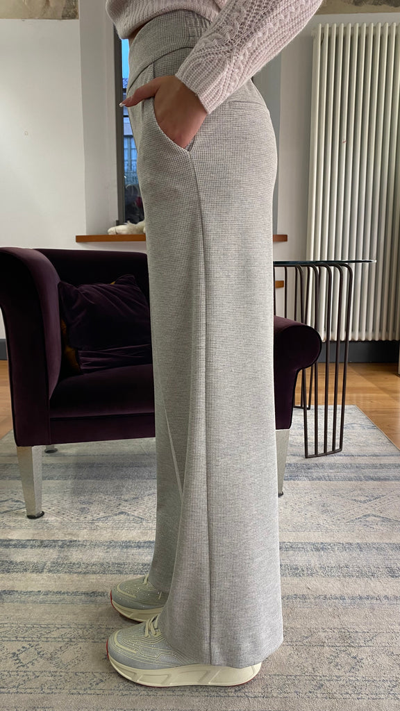 ADELE PANTALONE PALAZZO MICRO VICHY