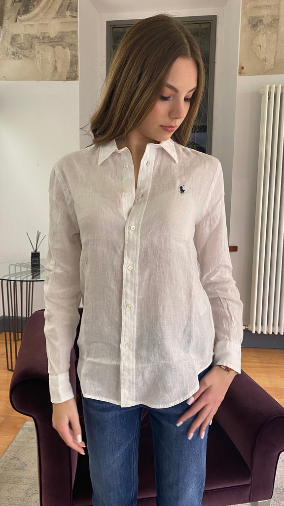 POLO RALPH LAUREN CAMICIA LINO