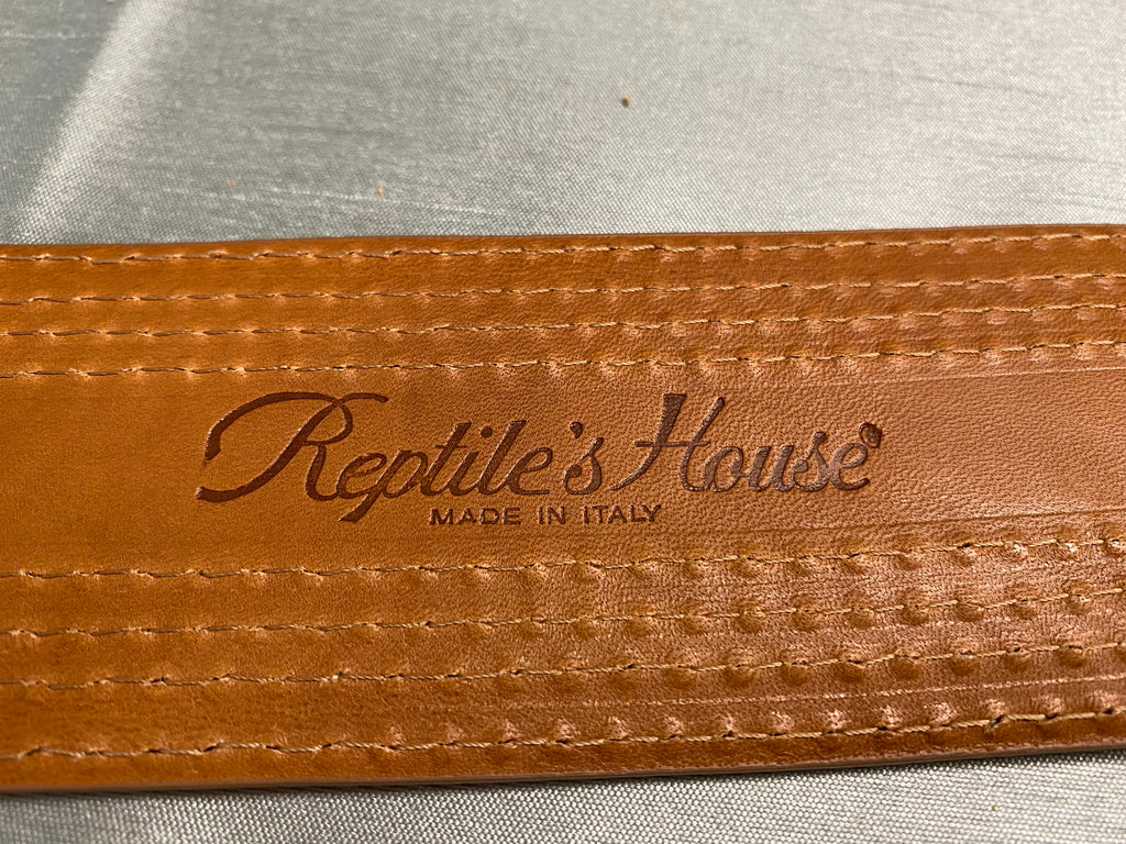 REPTILE'S HOUSE  CINTURONE SUEDE ARANCIO